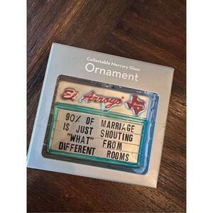 El Arroyo mercury glass ornament